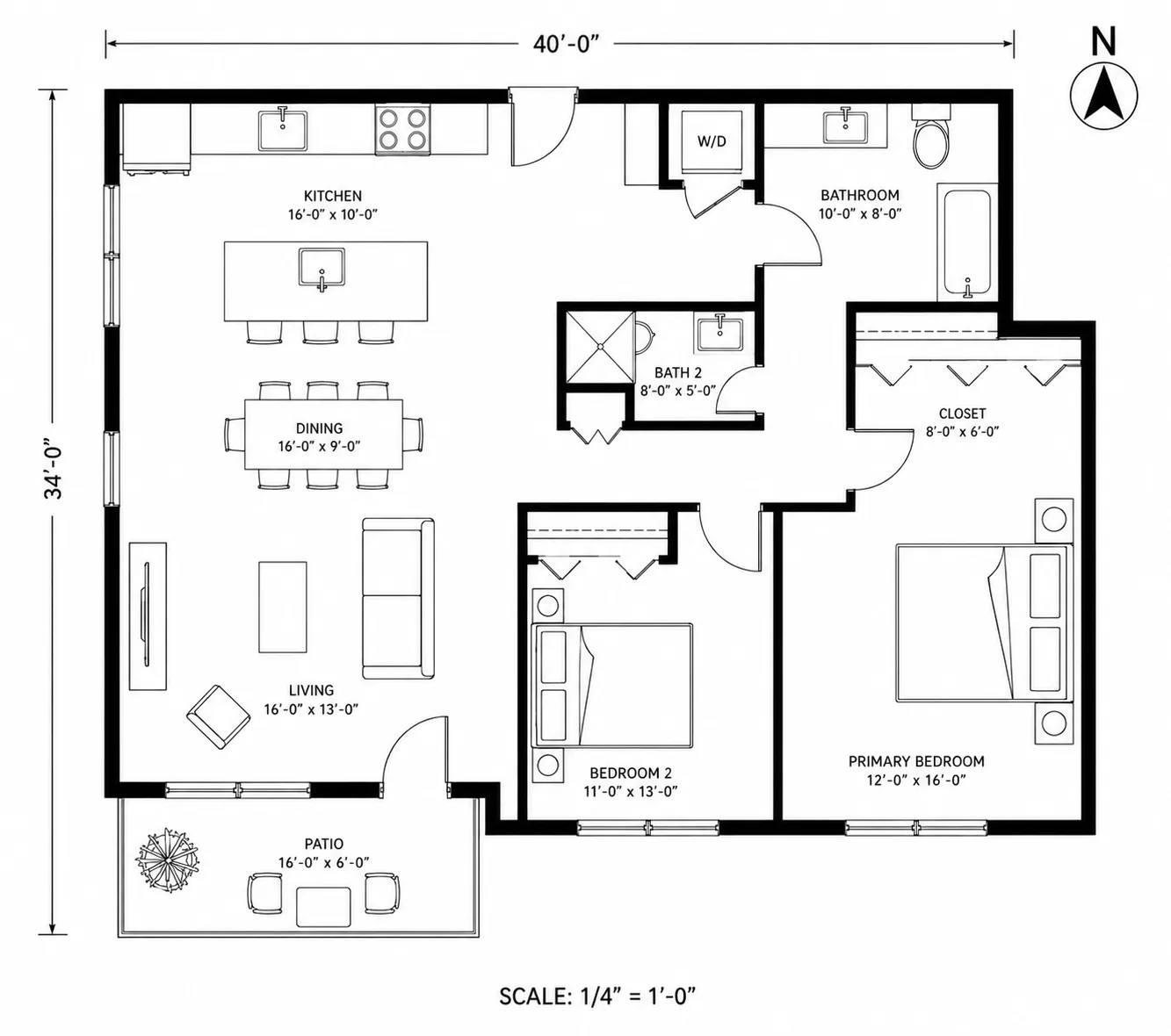 Floor plan showing layout of a Surrey home