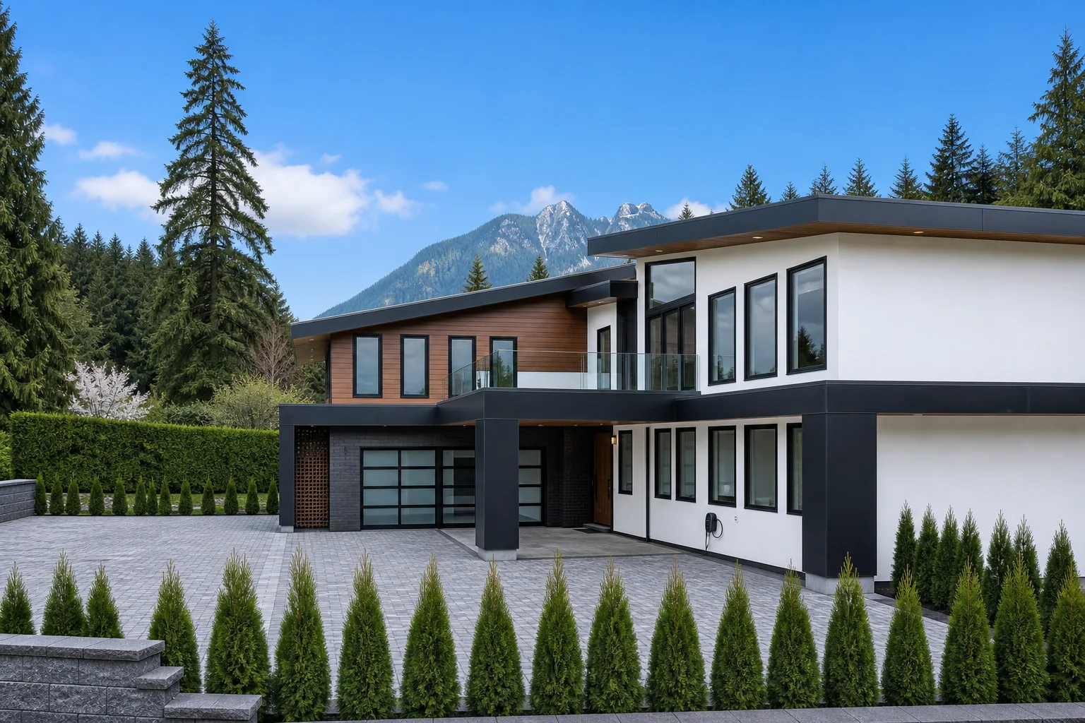 Daytime exterior of a Surrey home before the twilight edit